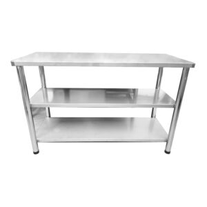 Mesa de Trabajo 140 x 57 Cm Acero Inoxidable
