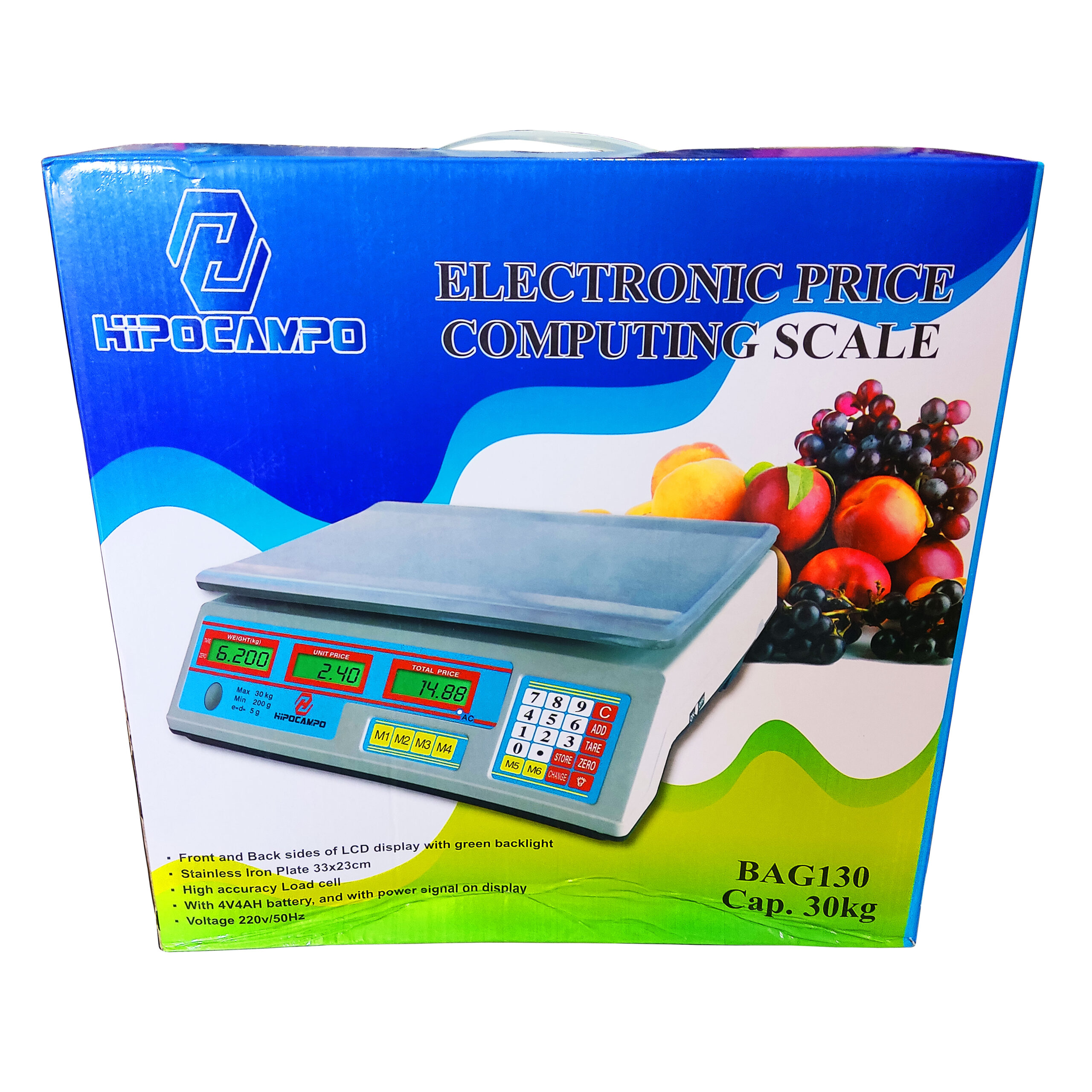 Balanza Digital Recargable 30 kg HIPOCAMPO - Imagen 3